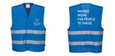 Custom Royal Blue MeshAir Reflective Safety Vest – Event & General Use
