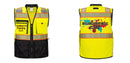 Custom Premium Two-toned Surveyor Safety Vest with Segmented Tape