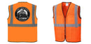 Custom Lightweight High Visibility ORANGE Tampa Mesh Vest