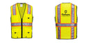 Hi-Vis Yellow/Black Ultra Cool Surveyor Vest – Mesh, Reflective, ANSI Class 2