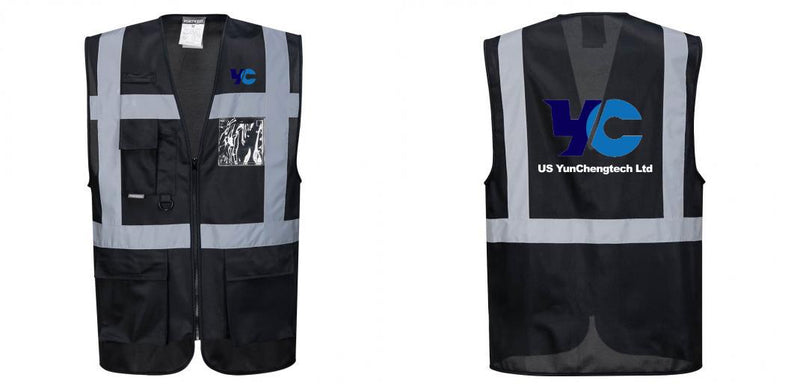 Custom Black Professional Executive Style Safety Vest