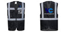 Custom Black Professional Executive Style Safety Vest