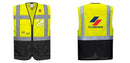 Custom Warsaw Yellow and Black Professional Style Safety Vest