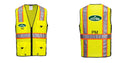 Hi-Vis Yellow/Black Ultra Cool Surveyor Vest – Mesh, Reflective, ANSI Class 2