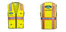 Hi-Vis Yellow/Black Ultra Cool Surveyor Vest – Mesh, Reflective, ANSI Class 2
