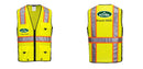 Hi-Vis Yellow/Black Ultra Cool Surveyor Vest – Mesh, Reflective, ANSI Class 2