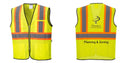 Custom Yellow Mesh Class 2 Reflective Safety Vest with Pockets