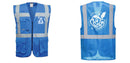 Custom ROYAL BLUE Professional Executive Style Safety Vest