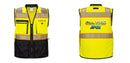 Custom Premium Two-toned Surveyor Safety Vest with Segmented Tape