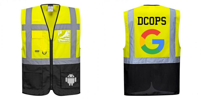 Custom Warsaw Yellow and Black Professional Style Safety Vest