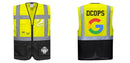 Custom Warsaw Yellow and Black Professional Style Safety Vest