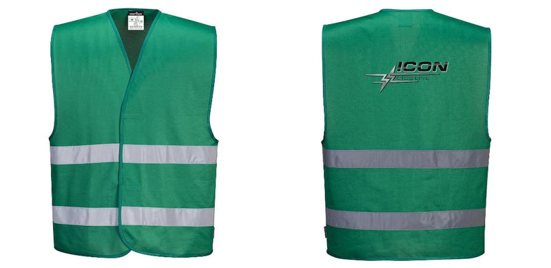 Custom Green Safety Vest Reflective Hi Vis Work and Event Style Vest
