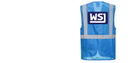 Custom ROYAL BLUE Professional Executive Style Safety Vest