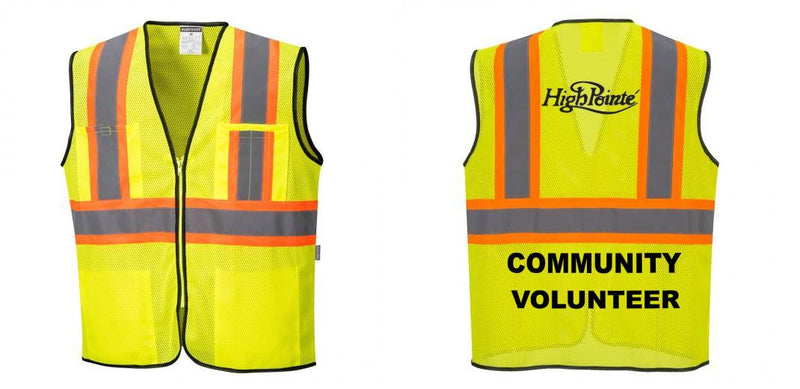 Custom Yellow Mesh Class 2 Reflective Safety Vest with Pockets