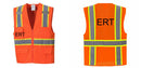 Custom Orange Class 2 Safety Vest with Cooling Mesh Back