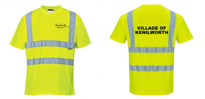 Custom Yellow Hi Vis ANSI Class 2 Safety Shirt
