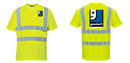 Custom Yellow Hi Vis ANSI Class 2 Safety Shirt