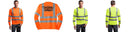 Custom Class 3 Long Sleeve Reflective ANSI 107 Snag-Resistant T-Shirt