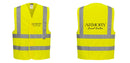 Custom Logo Reflective Yellow Safety Vest - ANSI Class 2