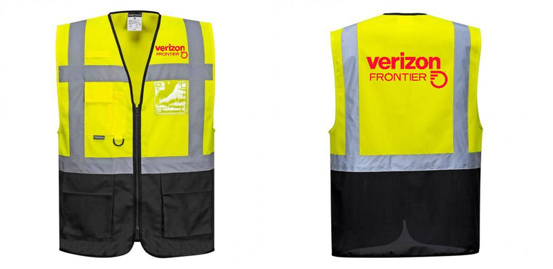 Custom Warsaw Yellow and Black Professional Style Safety Vest