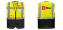 Custom Warsaw Yellow and Black Professional Style Safety Vest
