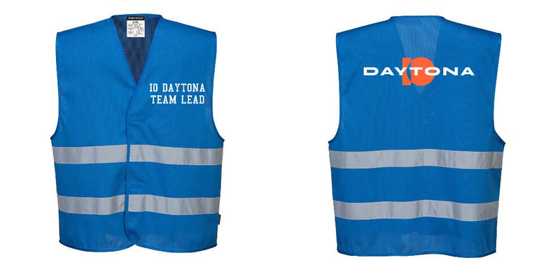 Custom Royal Blue MeshAir Reflective Safety Vest – Event & General Use