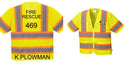 Custom Class 3 Yellow Safety Vest Sleeved Hi-Vis with Pockets