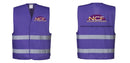Custom PURPLE Work and Event Style Safety Reflective Vest