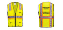 Hi-Vis Yellow/Black Ultra Cool Surveyor Vest – Mesh, Reflective, ANSI Class 2