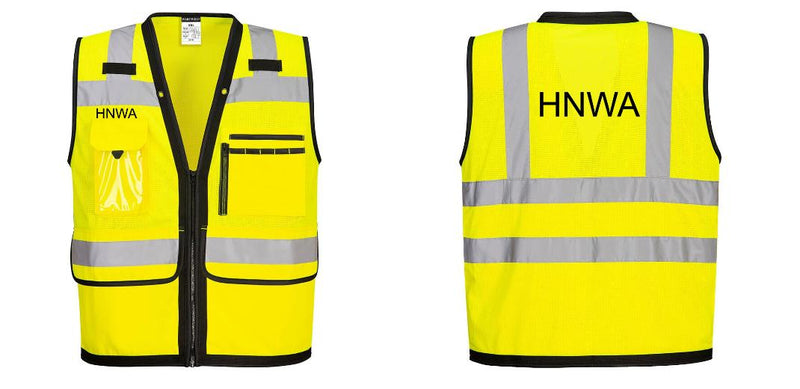Custom Heavy Duty Hi-Vis Surveyor Vest