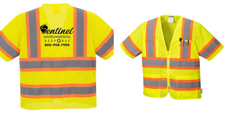 Custom Class 3 Yellow Safety Vest Sleeved Hi-Vis with Pockets