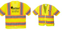 Custom Class 3 Yellow Safety Vest Sleeved Hi-Vis with Pockets