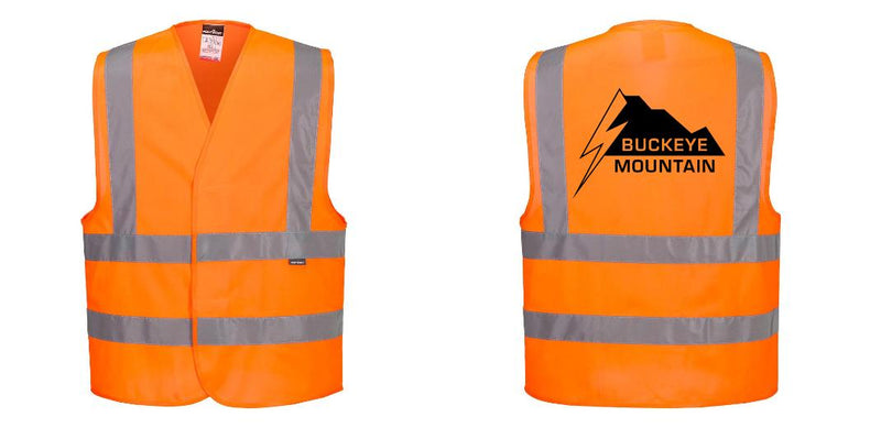 Custom Hi-Vis ORANGE Class 2 Reflective Safety Vest