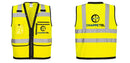 Custom Heavy Duty Hi-Vis Surveyor Vest