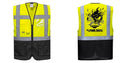 Custom Warsaw Yellow and Black Professional Style Safety Vest