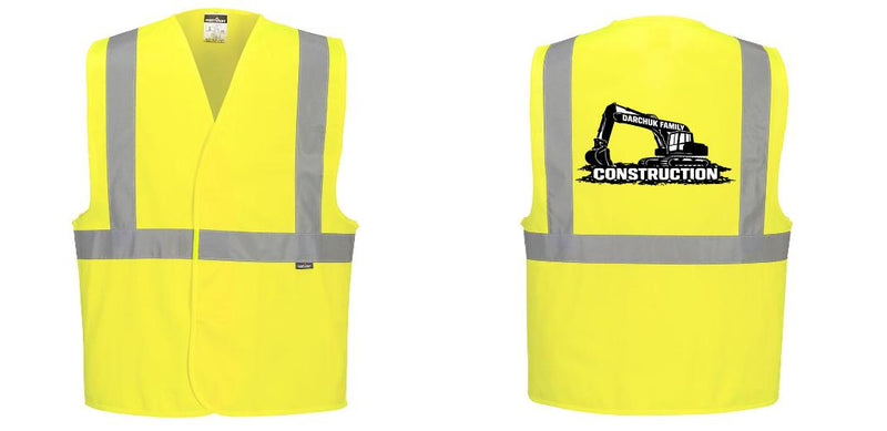 Custom Class 2 Yellow Reflective Safety Vest