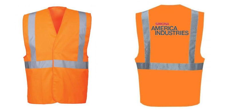 Custom Class 2 Orange Reflective Safety Vest