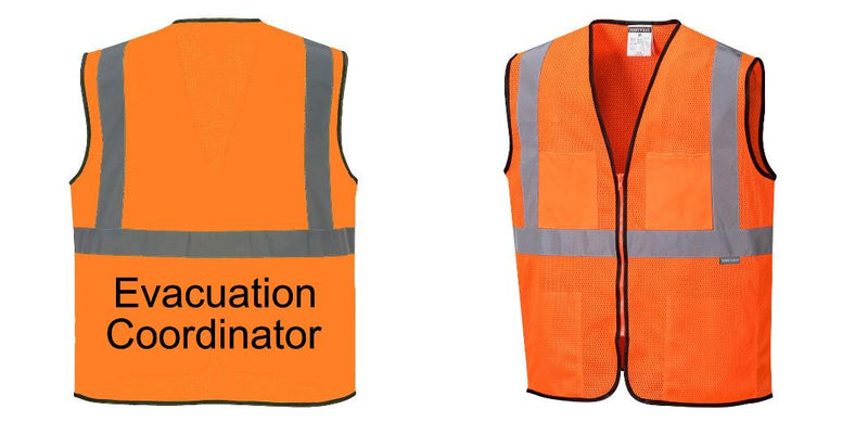 Custom Lightweight High Visibility ORANGE Tampa Mesh Vest