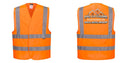 Custom Hi-Vis ORANGE Class 2 Reflective Safety Vest