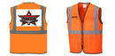 Custom Lightweight High Visibility ORANGE Tampa Mesh Vest