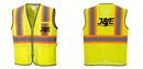 Custom Yellow Mesh Class 2 Reflective Safety Vest with Pockets