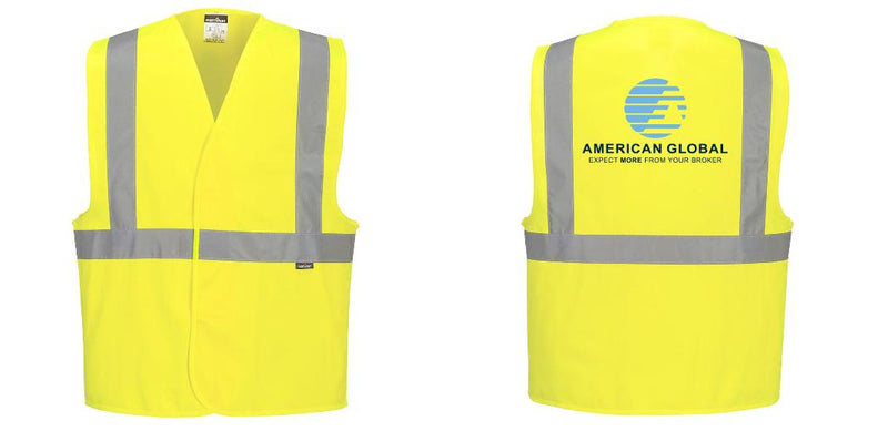 Custom Class 2 Yellow Reflective Safety Vest