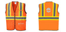 Mesh Class 2 Safety Vest with Pockets Hi Vis Reflective