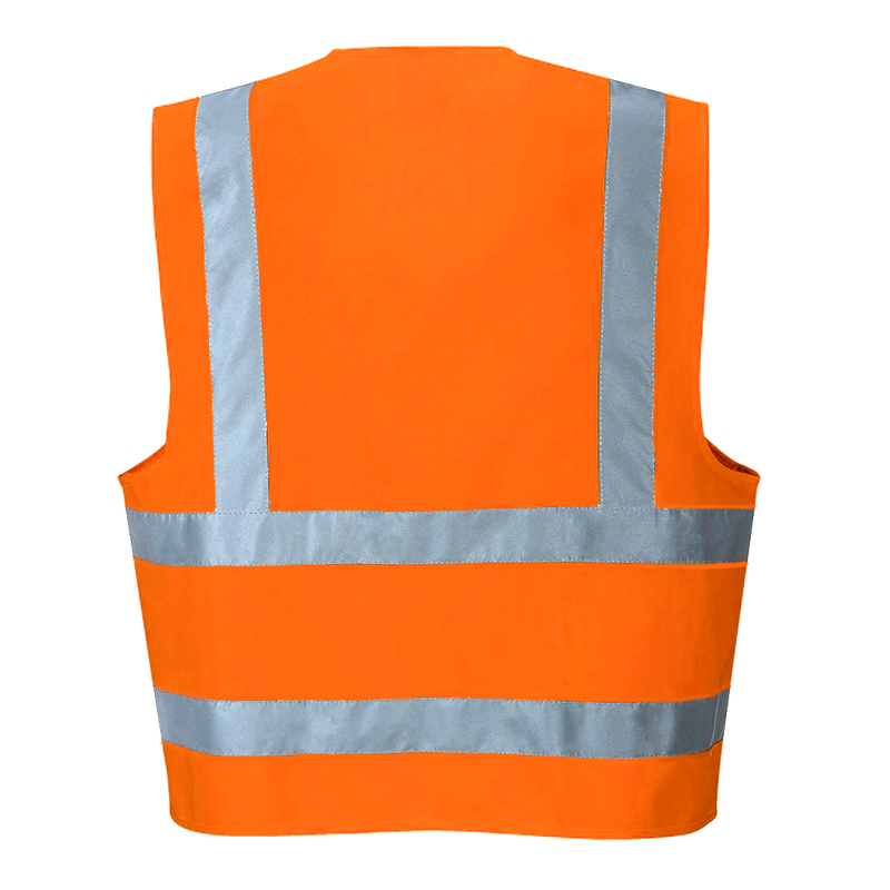 Custom Hi-Vis ORANGE Class 2 Reflective Safety Vest