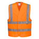 Hi-Vis ORANGE Class 2 Safety Vest with Double Reflective Tape