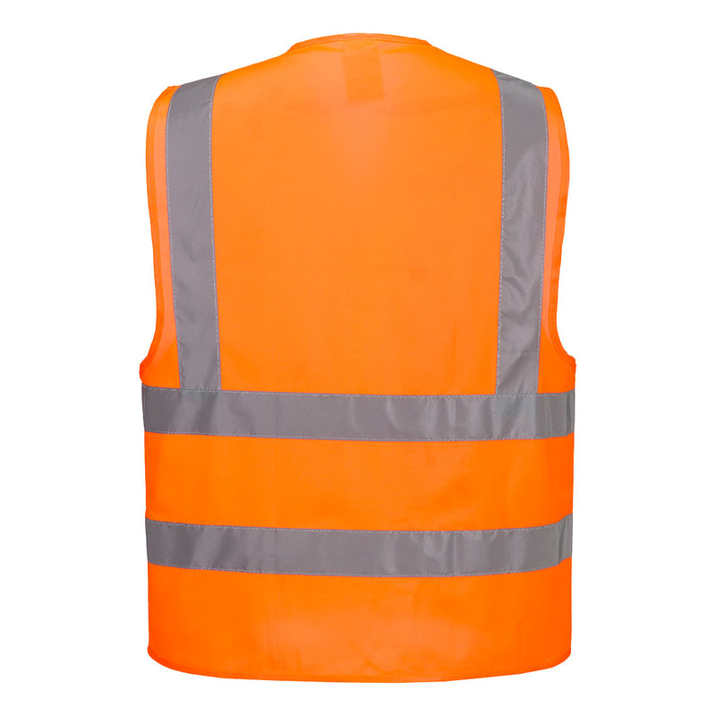 Custom Hi-Vis ORANGE Class 2 Reflective Safety Vest