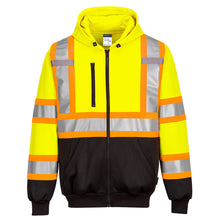 Load image into Gallery viewer, Reflective X-Back Hi-Vis YELLOW Hoodie
