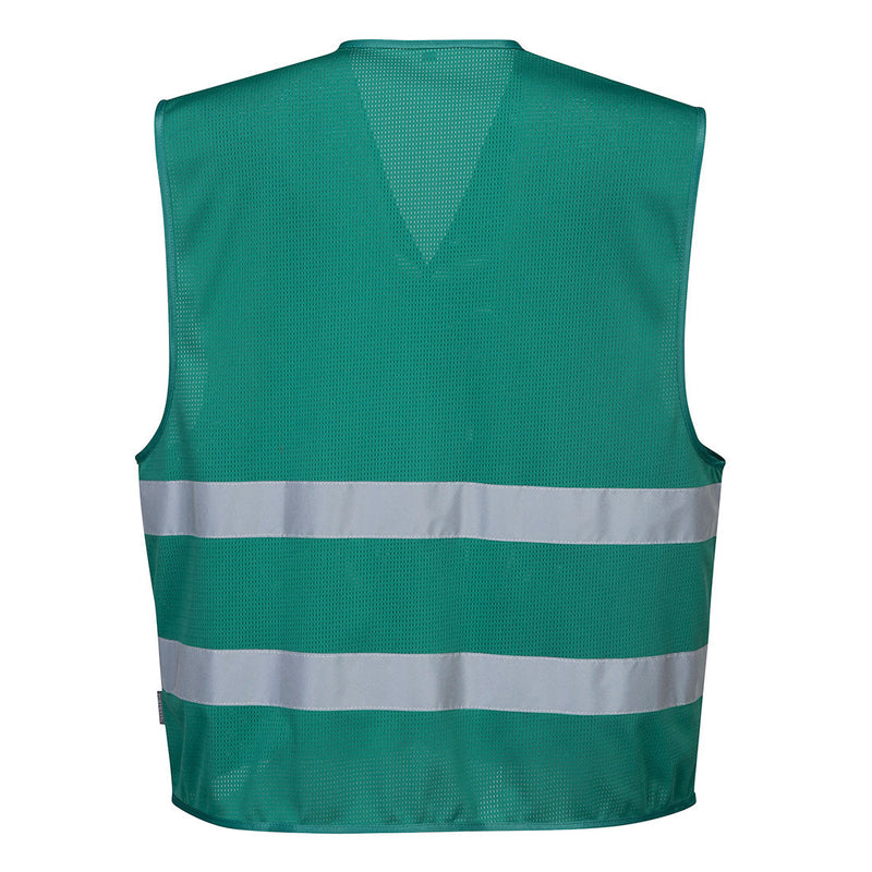 Custom DEEP GREEN MeshAir Reflective Events Safety Vest
