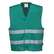 Load image into Gallery viewer, Custom DEEP GREEN MeshAir Reflective Events Safety Vest
