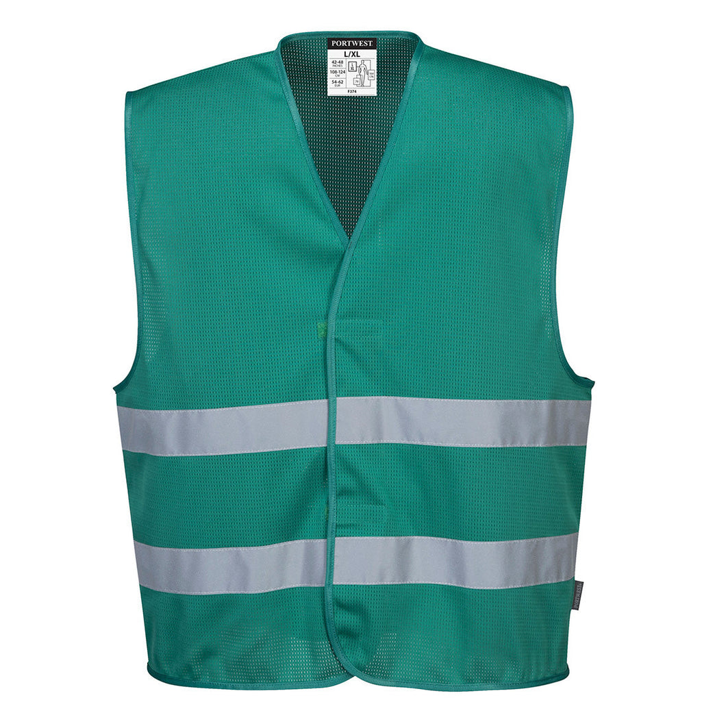Custom DEEP GREEN MeshAir Reflective Events Safety Vest